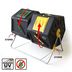 Miracle Gro Dual Chamber Tumbling Composter